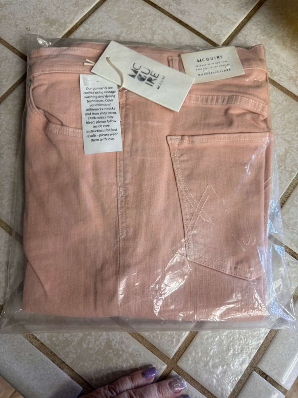 McGuire Majorelle Flare Jeans – Punch Pink – Size 27 💖 NIP